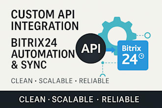 develop custom API integrations and automations for bitrix24