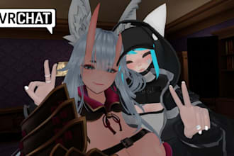 create a custom vrchat avatar 3d vtuber anime 3d model furry nsfw vr chat avatar