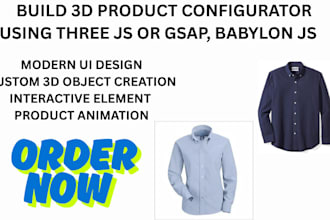 create 3d product configurator  product configurator  three js webgl website