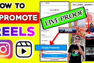 promote organic facebook and instagram reels for more view and targeted audience
