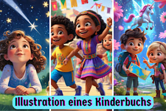 aquarell kinderbuchillustration für kinderbuch geschichtenbuch buchillustration