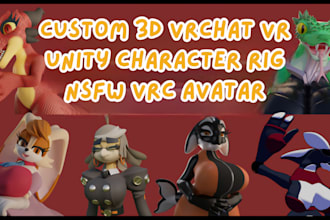 custom furry vrchat avatar, furry vr avatar, fursona vtuber model, 3d nsfw model