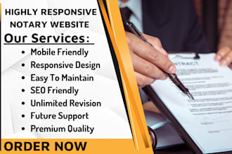 design notary website lawyer website notary landing page law firm website notary