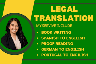 translate legal document ,legal translator to german, spanish portugal chinese