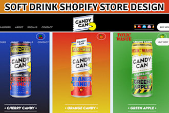 design private label soft drink website soft drink shopify store beverages store
