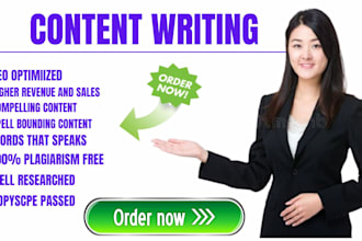 provide expert website copywriting as your content writer