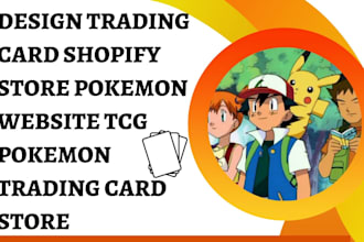 design trading card shopify store pokemon website tcg pokemon trading card store