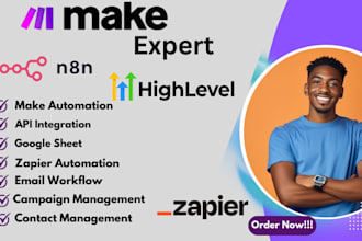 make com make automation workflow make vapi ai n8n, n8n ai make gohighlevel zaps