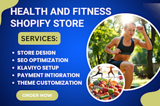 design health and fitness shopify store fitness website gym equipment store
