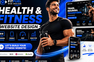 design health and fitness shopify store fitness website gym equipment store