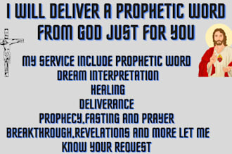 deliver a prophetic word from god just for you