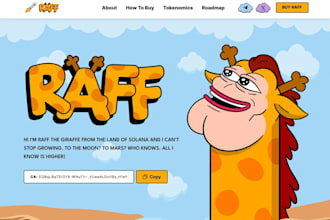create meme coin website, memecoin website, crypto landing page, crypto website