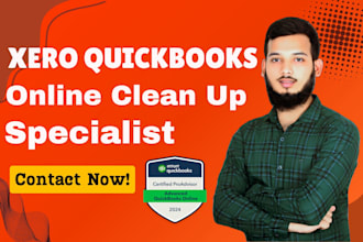 setup cleanup bookkeeping and accounting in quickbooks xero