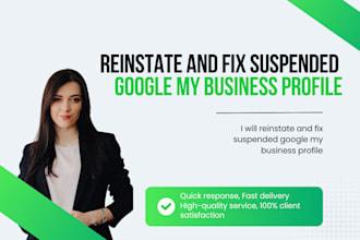 reinstate and fix suspended google my business profile