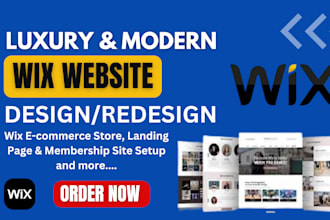 design custom wix website wix ecommerce, landing pages and membership sites