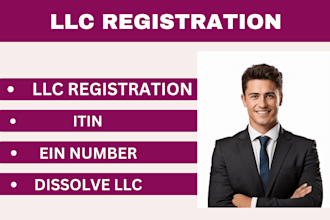 do US llc regisration, itin, ein number, dissolve llc