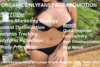 promote and advertise your onlyfans page to million of audience