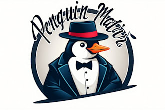 make outstanding penguin mafia logo with express delivery