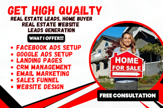 do real estate leads motivated seller lead generation home buyer lead via fb ads