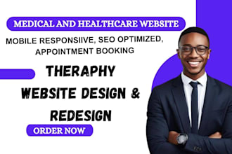 build medical therapy website mental health wellness counseling website design