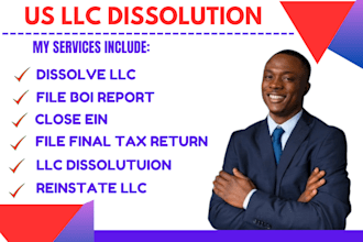 dissolve US llc close ein llc dissolution terminate llc reinstate llc