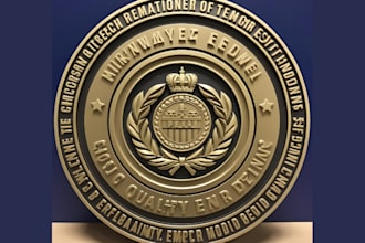 high quality 3d badges model  3d emblem model bas relief 3d engraving for cnc