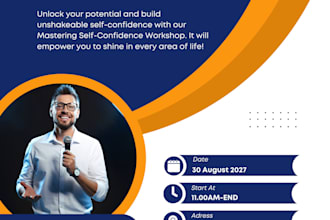 design an awesome flyer, poster, business card or postcard