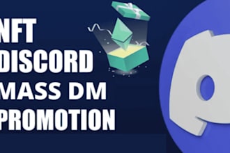 900k discord mass dm , discord promotion, nft promotion, nft discord mass dm