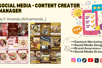 create a content planner and design posts for your social media