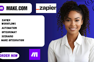 setup make com automation, make com, zapier ai automation