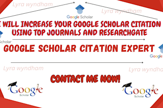 boost google scholar citations, backdate, publish in top journals, researchgate