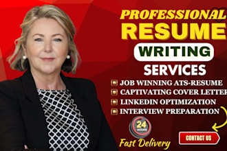 provide professional ats resume writing services, cover letter and linkedin