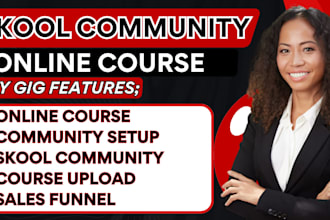 setup skool online community, mighty networks, circle so, online course creation