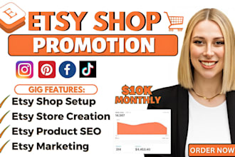 design etsy digital product etsy shop setup print on demand stan store lisiting
