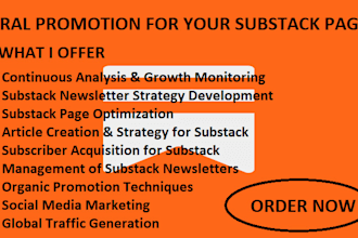 promote and advertise your substack page, link to million of audience