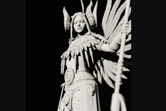 3d miniature model,avatar figure sculpting,printable custom action figure,resin
