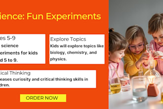 write children courses, workbook and academic content for teachable