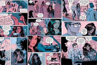 draw comic book comic page graphic novel illustration cartoon character