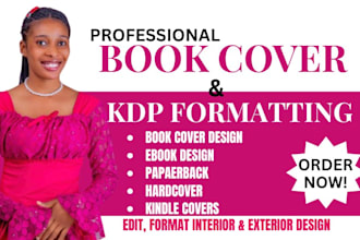 format, design book cover, convert ebook cover paperback hardcover for print