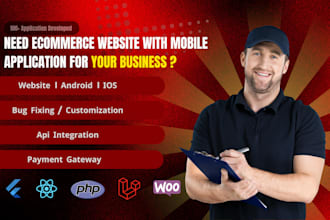 develop ecommerce website with mobile application