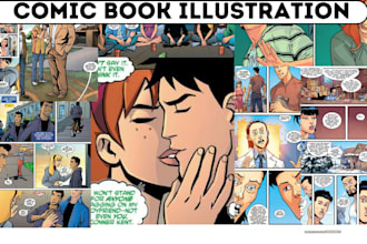 draw webcomic art storyboard comic book illustration nsfw anime comic art manga