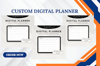 design etsy digital planner, digital products, hyperlinked planner, etsy seo