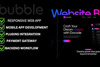 build scalable bubble io web apps saas mvp marketplace and ai integrations