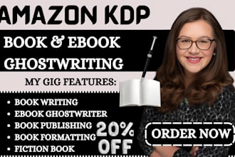 ebook writer non fiction ghostwriter ghostbook writer amazon kdp book publishing