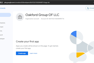 upload and publish ur app to my olg google account