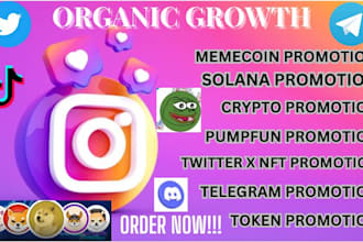 pump sol, ico, memecoin, crypto token and telegram with twitter x promotion