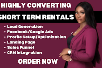 generate high quality short term rental leads, vacation rental, airbnb leads