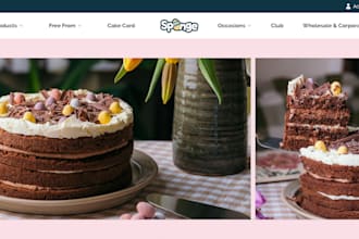 build luxury cake shopify store chocolate website bakery website pastries store