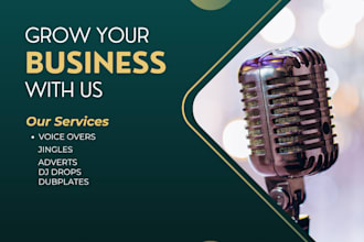 be your  jingles,dubplates and dj drops singer