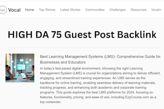 guest post on da 75 site with 5m traffic